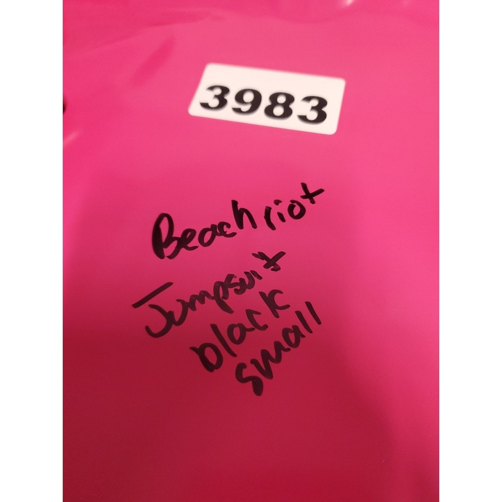 Beach Riot Womens Racetrack Jumpsuit Sz Small Black NWT NEW - Picture 9 of 9